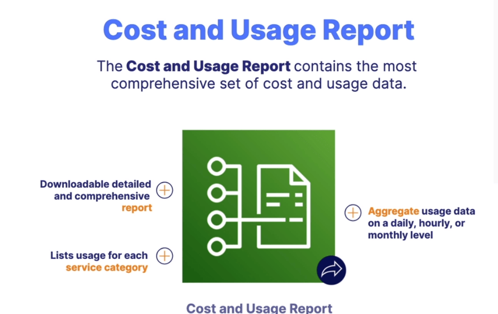 Cost and usage report